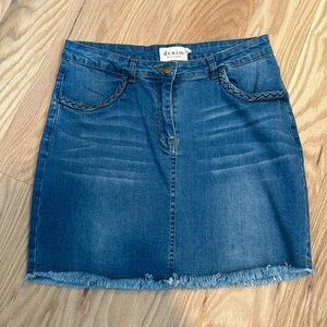 Denim by Ellison miniskirt size Medium. Beautiful details!